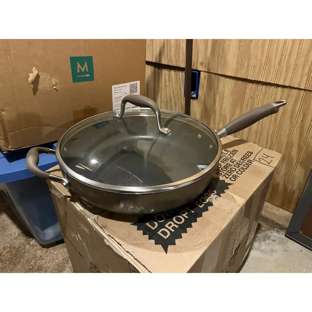 Anolon 12-Inch Deep Nonstick Frying Pan with Lid - Picture 5 of 5